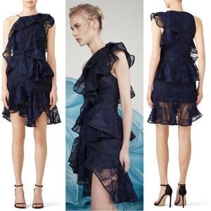 Acler Bentley navy Lace dress